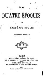 Cover of: Les quatre époques