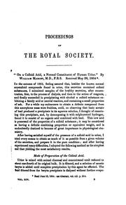 Cover of: Proceedings of the Royal Society of London by Royal Society (Great Britain), Royal Society (Great Britain)