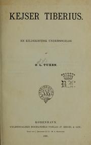 Cover of: Kejser Tiberius: en kildekritisk undersøgelse