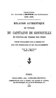 Cover of: Campagne du navire l'Espoir de Honfleur, 1503-1505: relation authentique du voyage du capitaine ...