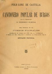 Cover of: Folk-lore de Castilla: Cancionero popular de Burgos
