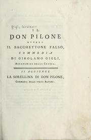 Cover of: Il Don Pilone: ovvero, Il bacchettone falso, commedia
