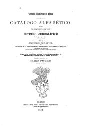 Cover of: Nombres geográficos de México: Catálogo alfabético de los nombres de lugar ...