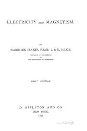 Cover of: Electricity and magnetism