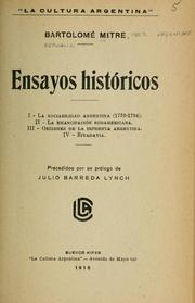 Cover of: Ensayos históricos