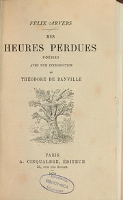 Cover of: Mes heures perdues: poésie