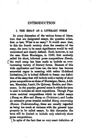 Essays and Essay-writing: Based on Atlantic Monthly Models by William Maddux Tanner