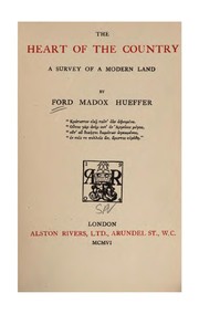 Cover of: The heart of the country by Ford Madox Ford