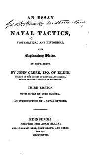 Cover of: An Essay on Naval Tactics, Systematical and Historical, with Explanatory Plates by John Clerk