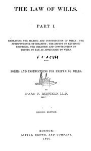 Cover of: The law of wills