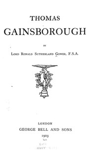 Cover of: Thomas Gainsborough