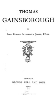 Cover of: Thomas Gainsborough by Ronald Sutherland Lord Gower