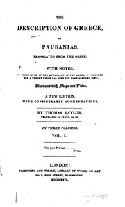 Cover of: The description of Greece by Pausanias