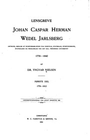 Cover of: Lensgreve Johan Caspar Herman Wedel Jarlsberg: amtmand, medlem af ... by Yngvar Nielsen, Yngvar Nielsen, Christiania Universitet