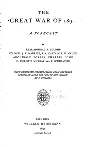 Cover of: The Great War of 189-: A Forecast