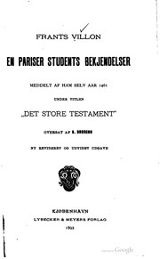 Cover of: En Pariser students bekjendelser
