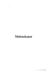 Cover of: Südseekunst: Beiträge zur Kunst des Bismarck-archipels und zur Urgeschichte ...