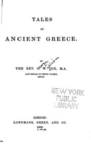 Cover of: Tales of Ancient Greece