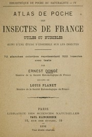Cover of: Atlas de poche des insectes de France: utiles ou nuisibles