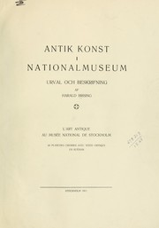 Cover of: Antik konst i Nationalmuseum by Brising, Harald