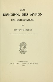 Cover of: Zum Diskobol des Myron: eine Untersuchung
