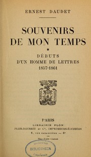 Cover of: Souvenirs de mon temps