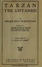 Cover of: Tarzan, the untamed by Edgar Rice Burroughs