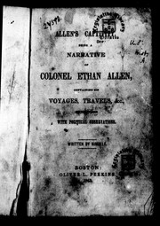 Cover of: Allen's captivity by Allen, Ethan