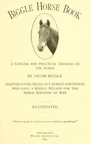 Cover of: Biggle horse book by Jacob Biggle