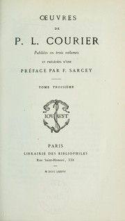 Cover of: Oeuvres