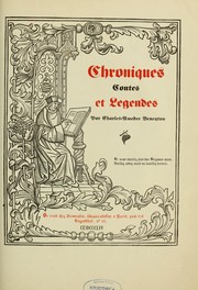 Cover of: Chroniques, contes et légendes by Charles Amédée Beneyton