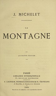 Cover of: La montagne