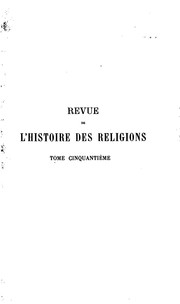 Cover of: Revue de l'histoire des religions by Paul Alphandéry