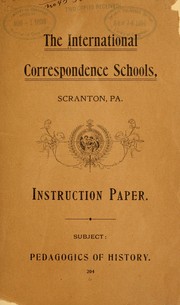 Cover of: Instruction paper