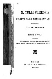 M. Tulli Ciceronis scripta quae manserunt omnia by Cicero