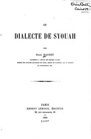 Cover of: Le dialecte de Syouah. by René Basset