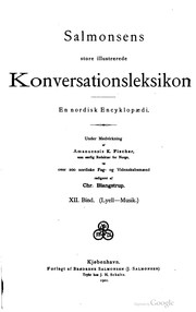 Cover of: Salmonsens store illustrerede konversationsleksikon by Under medvirkning af bibliotekar J.B. Halvorsen, som særlig redaktør for Norge, og henved 200 nordiske fag- og videnskabsmænd redigeret af Chr. Blangstrup ...