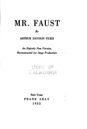 Cover of: Mr. Faust: An Entirely New Version, Reconstructed for Stage Production