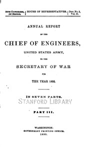 Cover of: Report of the Chief of Engineers, U.S. Army by United States. Army. Corps of Engineers., United States. Army. Corps of Engineers., United States Mississippi River Commission