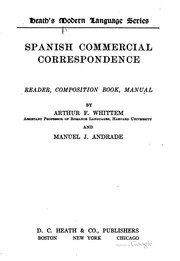 Cover of: Spanish commercial correspondence | Arthur Fisher Whittem