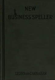 Cover of: New business speller by Charles Montgomery Miller
