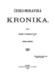 Cover of: Česko-moravska kronika