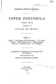 Cover of: Upper Peninsula 1869-1873: Accompanied by an Atlas of Maps