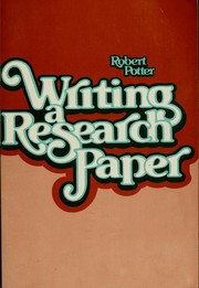 Cover of: Writing a Research Paper