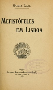 Cover of: Mefistófeles em Lisboa