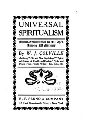 Cover of: Universal spiritualism by W. J. Colville