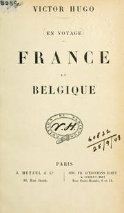 Cover of: En voyage by Victor Hugo