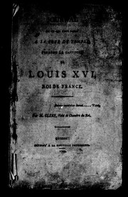 Cover of: Journal de ce qui s'est passé à la tour du temple pendant la captivité de Louis XVI, roi de France