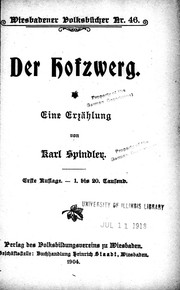 Der Hofzwerg by Carl Spindler