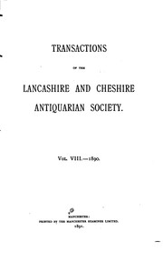 Transactions of the Lancashire and Cheshire Antiquarian Society